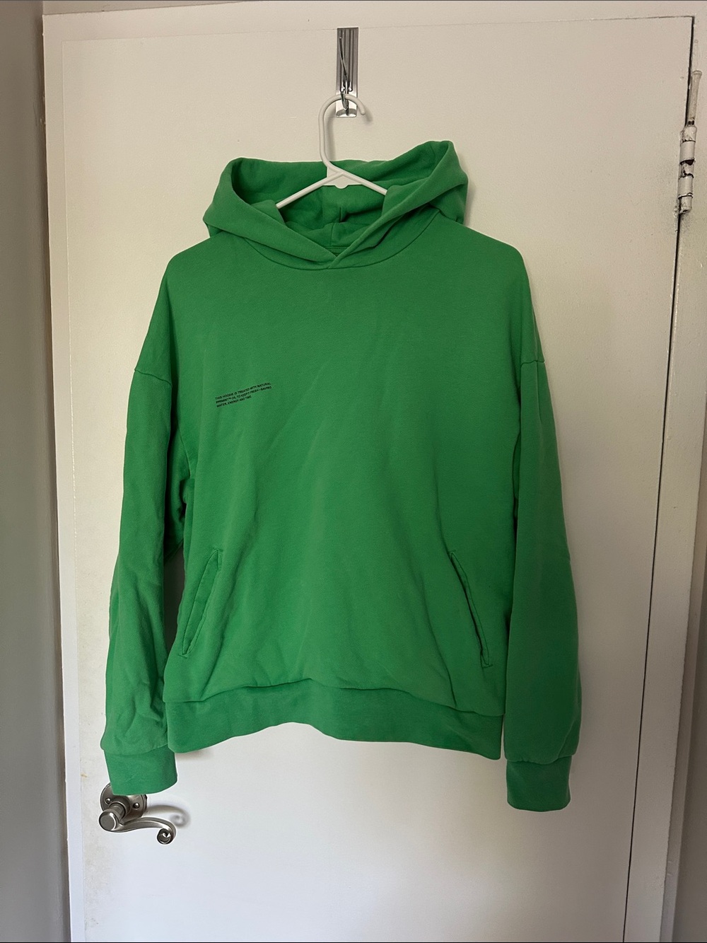 Pangaia Bright Green Hooded Sweatshirt